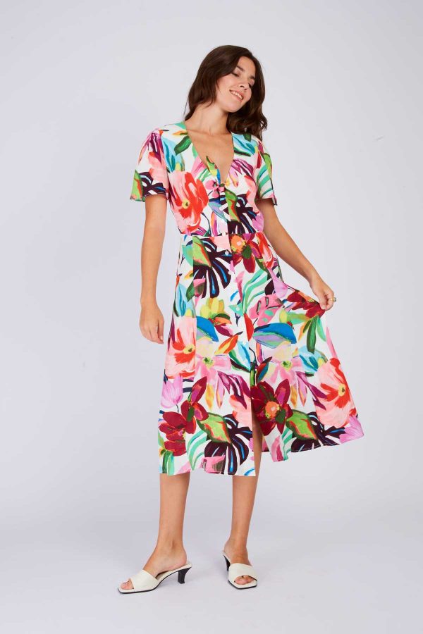 Robe longue imprimée floral PRUNE - Image 6