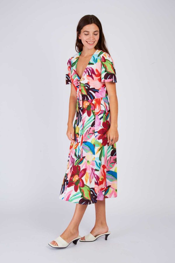 Robe longue imprimée floral PRUNE - Image 7