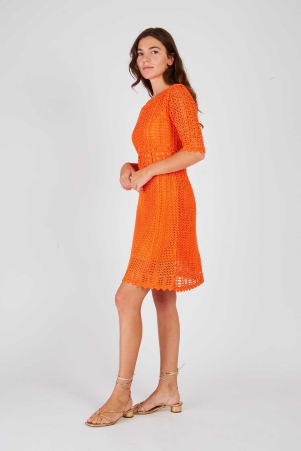 Robe courte unie en maille XARA - Image 2