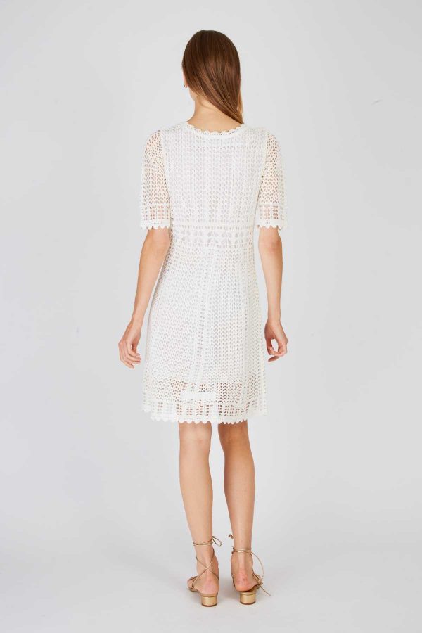 Robe courte unie en maille XARA - Image 6