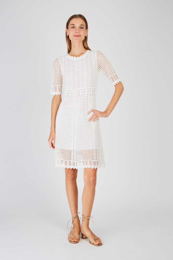 Robe courte unie en maille XARA - Image 7