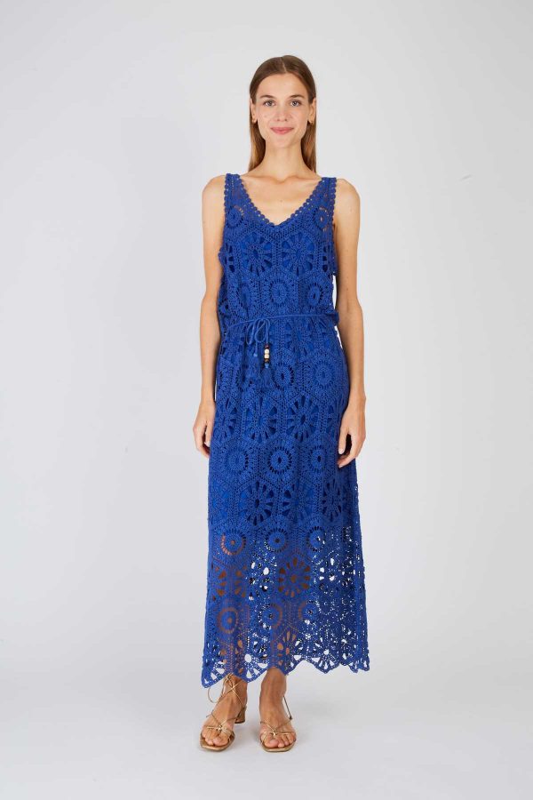 Robe longue unie en maille XAVIERE - Image 6