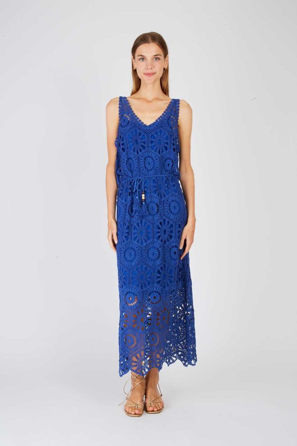 Robe longue unie en maille XAVIERE - Image 7