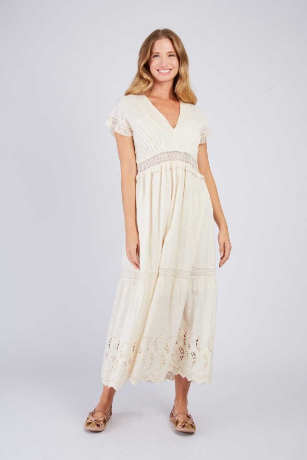 Robe longue en dentelle CHRISTA