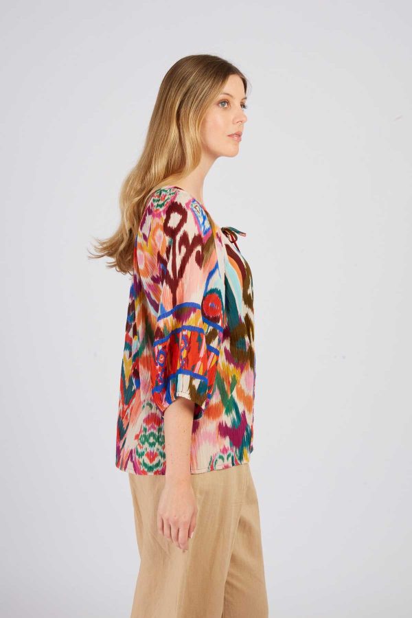 Blouse manches 3/4 imprimée LAMBADA - Image 4