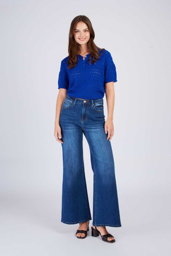 Top uni en maille ELISABETH