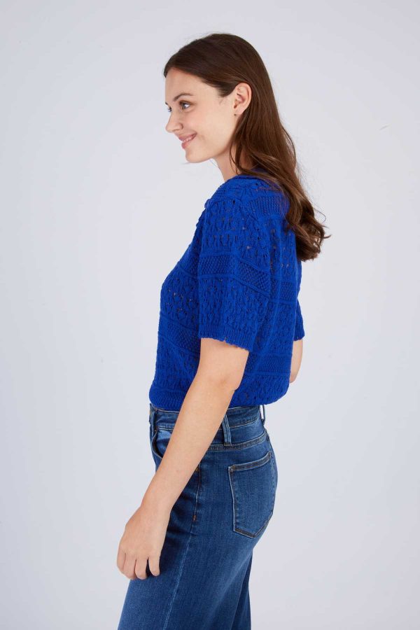 Top uni en maille ELISABETH - Image 4