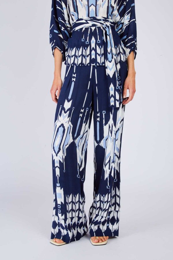 Pantalon évasé imprimé DAVINA