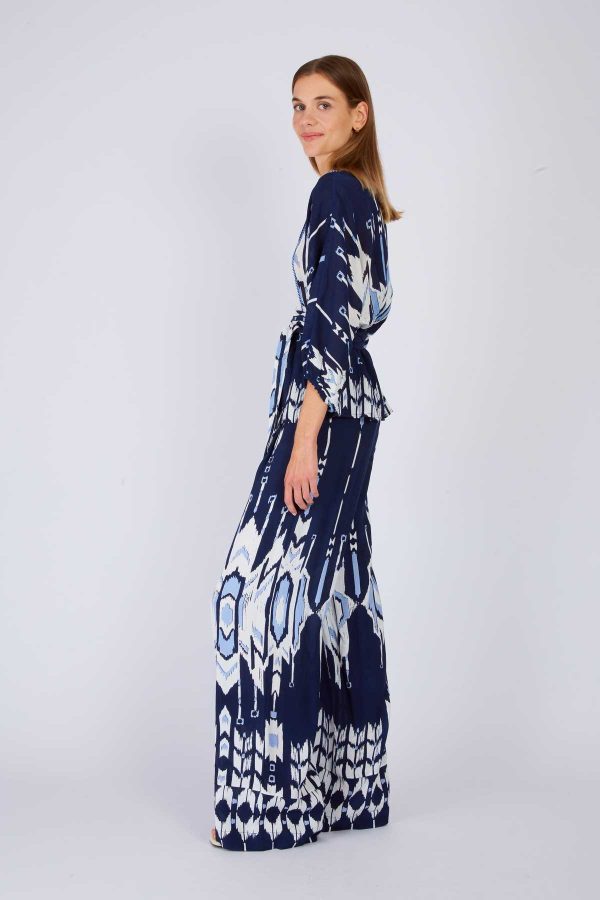 Pantalon évasé imprimé DAVINA - Image 3