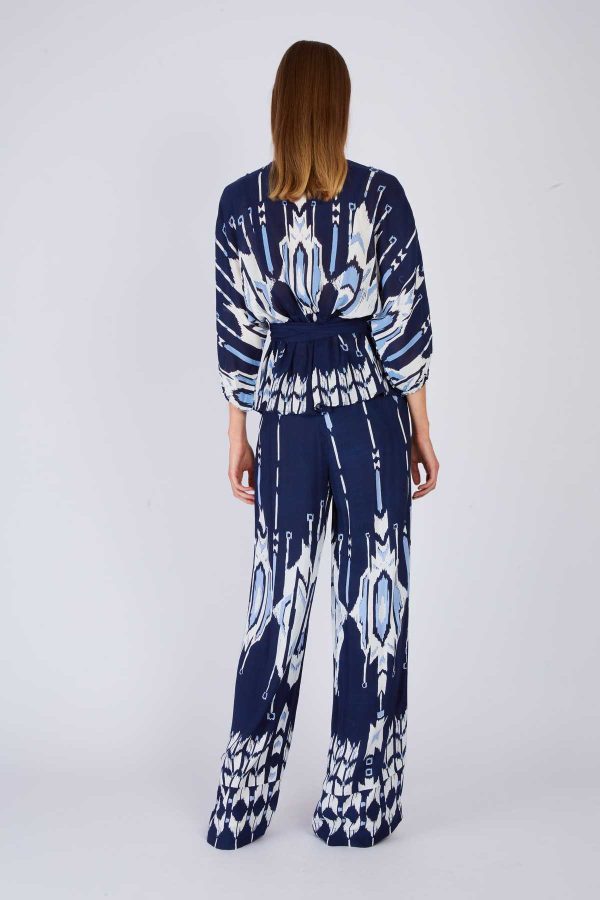Pantalon évasé imprimé DAVINA - Image 4