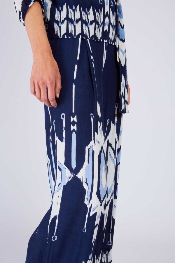 Pantalon évasé imprimé DAVINA - Image 5